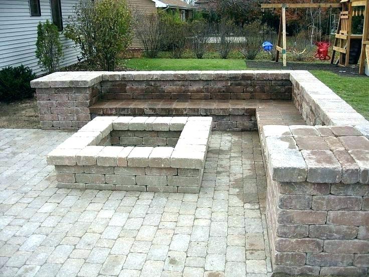 Other Patio With Square Fire Pit Astonishing On Other Stamped