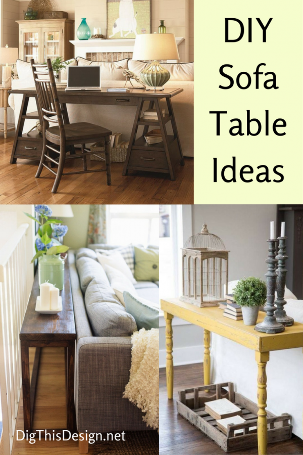 sofa back table designs