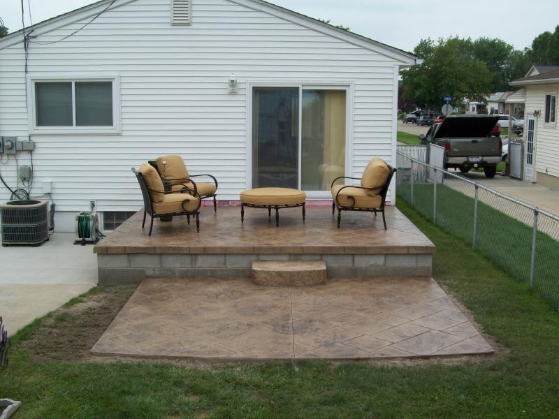 Home Backyard Raised Patio Ideas Remarkable On Home In Decor Of Concrete For Small 3 Backyard Raised Patio Ideas