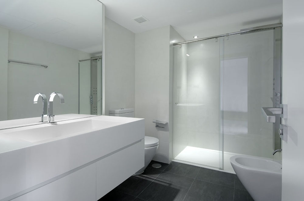 Bathroom Bathroom Modern White Imposing On Inside Awesome Tile With Regard To 1 Bathroom Modern White