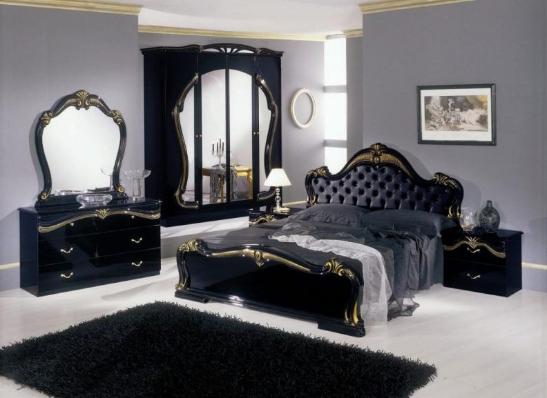 Bedroom Black Bedroom Furniture For Girls Contemporary On With Regard To Modern Golden 11 Black Bedroom Furniture For Girls