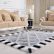 Black Bedroom Rug Excellent On Floor And Modern Minimalist Living Room Carpet Thickened 4