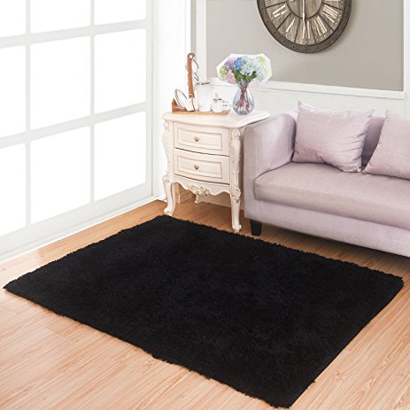 Floor Black Bedroom Rug Innovative On Floor Amazon Com Living Room Rugs MBIGM Ultra Soft Modern Area 0 Black Bedroom Rug