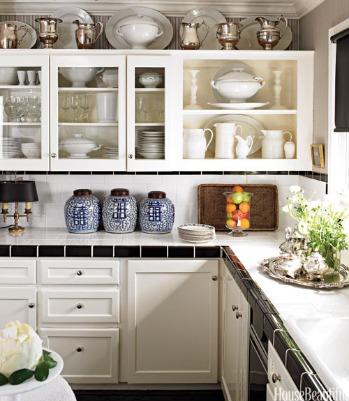  Black Kitchen Cabinets With White Tile Countertops Plain On Inside Subway Transitional Benjamin Moore 0 Black Kitchen Cabinets With White Tile Countertops