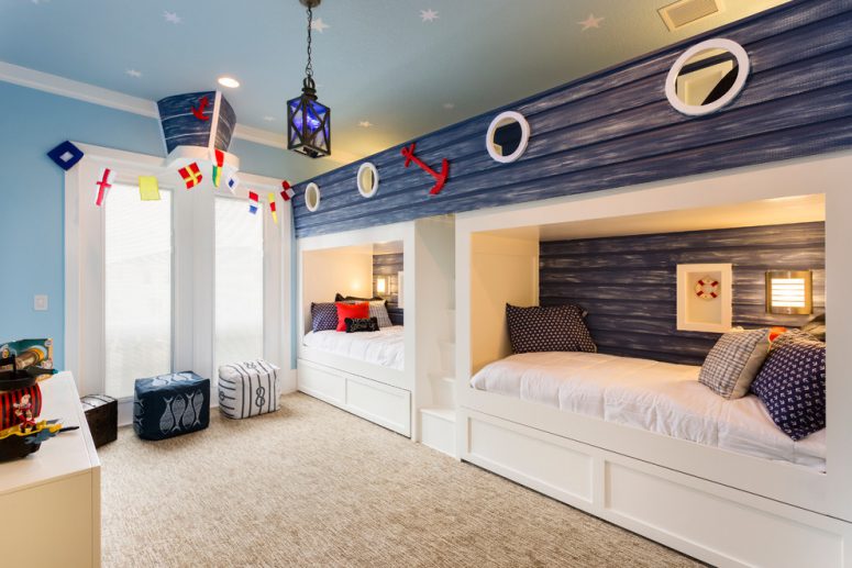 Bedroom Boys Bedroom Designs Excellent On In 45 Wonderful Shared Kids Room Ideas DigsDigs 14 Boys Bedroom Designs