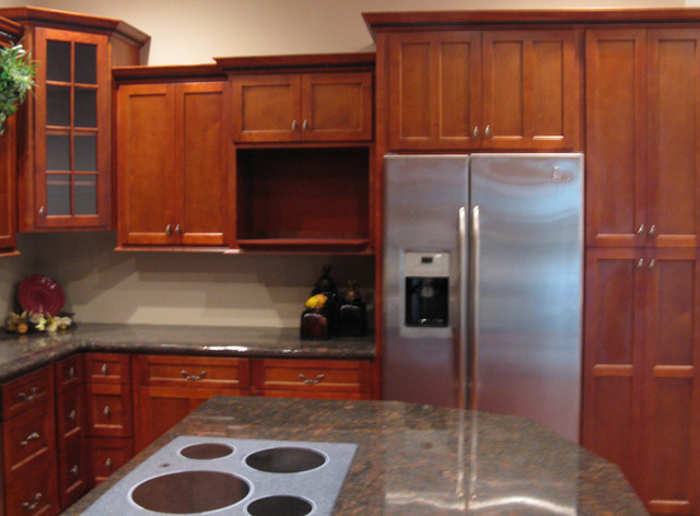  Cherry Shaker Kitchen Cabinets Amazing On For Home Design Traditional 9 Cherry Shaker Kitchen Cabinets