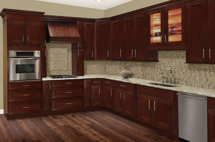 Kitchen Cherry Shaker Kitchen Cabinets Delightful On For Hill Solid Wood 0 Cherry Shaker Kitchen Cabinets