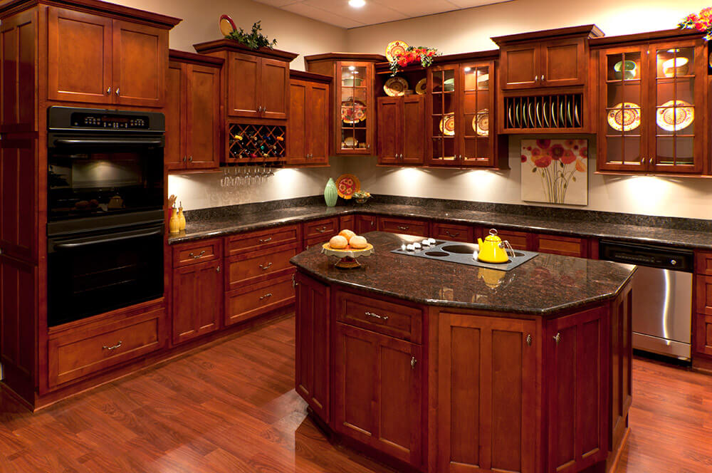 Kitchen Cherry Shaker Kitchen Cabinets Magnificent On Pertaining To RTA Cabinet Store 1 Cherry Shaker Kitchen Cabinets