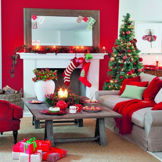 Living Room Christmas Living Room Decorating Ideas Excellent On With 55 Dreamy D Cor DigsDigs 8 Christmas Living Room Decorating Ideas