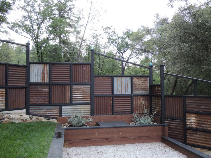Home Corrugated Metal Fence Ideas Beautiful On Home Pertaining To Good 8 Made Using Old 5 Corrugated Metal Fence Ideas