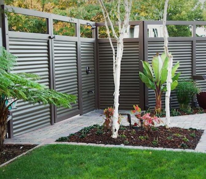 Home Corrugated Metal Fence Ideas Delightful On Home Regarding Best 25 Pinterest In 11 Corrugated Metal Fence Ideas