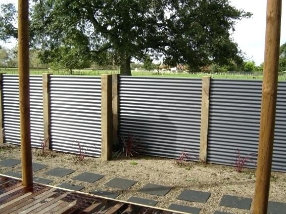 Home Corrugated Metal Fence Ideas Interesting On Home Within Iron Panels Brisbane Fencing With 4 Corrugated Metal Fence Ideas
