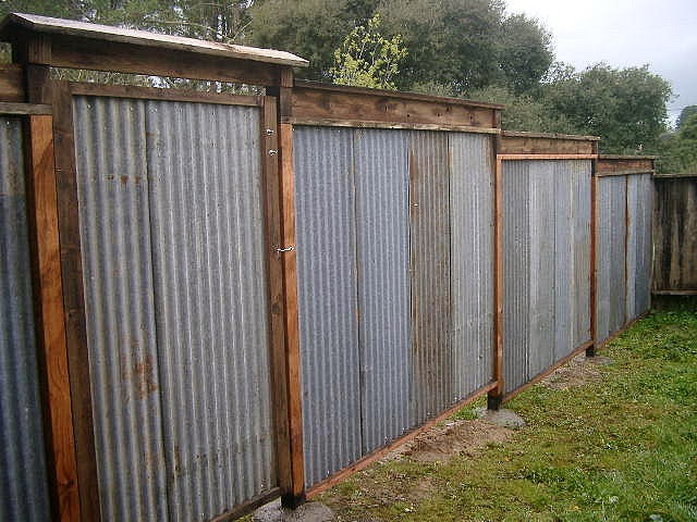 Home Corrugated Metal Fence Ideas Stunning On Home Intended For All Recycled Lush Planet Design Buildgallery 26 Corrugated Metal Fence Ideas
