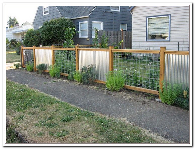 Home Corrugated Metal Fence Ideas Unique On Home Throughout Garden Works Furnishings Hardscape 1 Corrugated Metal Fence Ideas