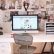 Office Creative Office Decor Astonishing On Throughout Outstanding Space Idea With White Pillar And Mac 19 Creative Office Decor