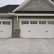 Double Carriage Garage Doors Plain On Other In Residential White With Top Windows Single 2
