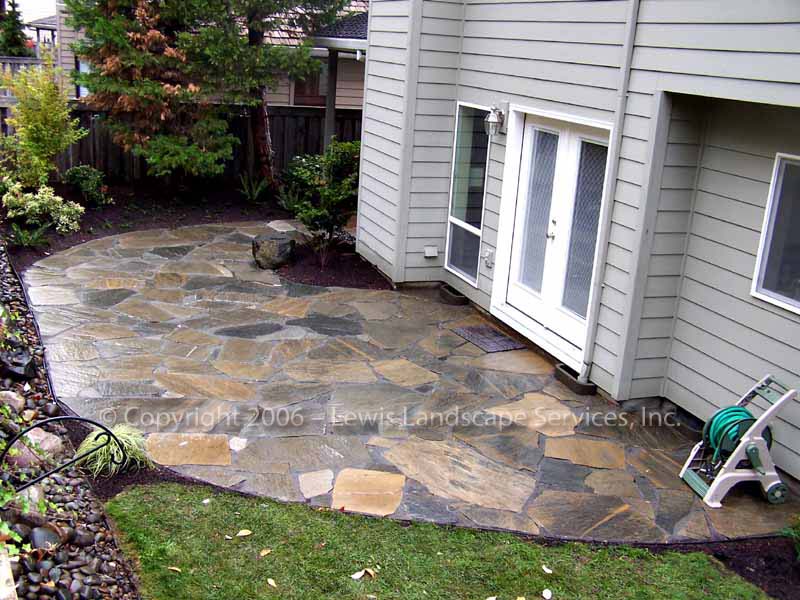 Floor Flagstone Patio Cost Exquisite On Floor And Lewis Landscape Services Beaverton Oregon Slate For 3 Flagstone Patio Cost