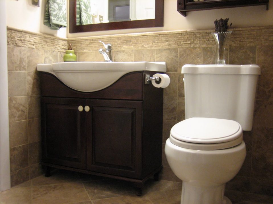 Bathroom Half Bathroom Tile Ideas Fine On For Home Designs Bath Pwinteriors 2 Half Bathroom Tile Ideas
