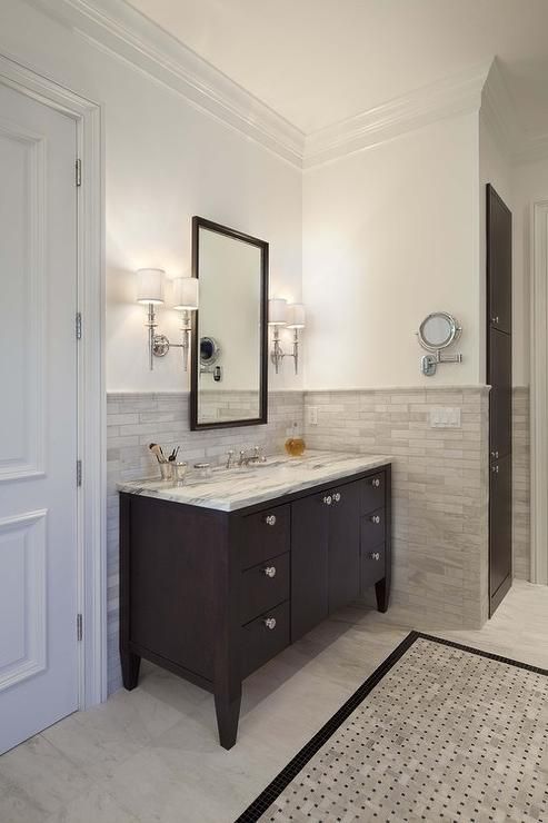 Bathroom Half Bathroom Tile Ideas Nice On Intended For Home Design 15 Half Bathroom Tile Ideas
