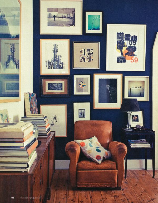 Office Home Office Dark Blue Gallery Wall Exquisite On Regarding Royal Collection Of Pictures Leather Chair 1 Home Office Dark Blue Gallery Wall