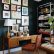 Office Home Office Dark Blue Gallery Wall Impressive On With Indigo Walls Of Frames Books Desk 17 Home Office Dark Blue Gallery Wall