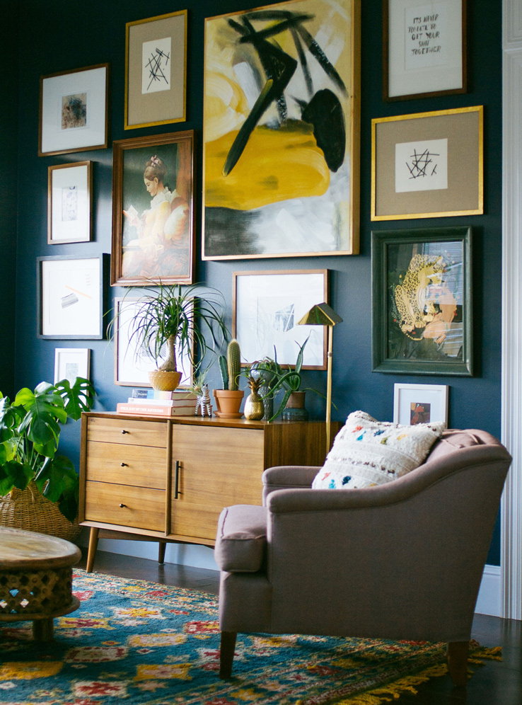 Office Home Office Dark Blue Gallery Wall Marvelous On With Regard To Embrace Monochrome Com 11 Home Office Dark Blue Gallery Wall