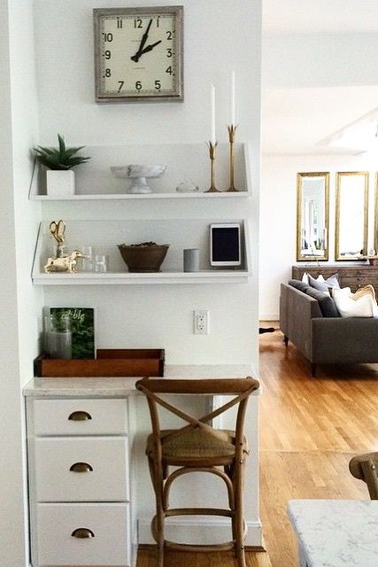  Home Office Small Desk Simple On Within We Love This Nook A Set Of Drawers Shelves And Some 11 Home Office Small Desk