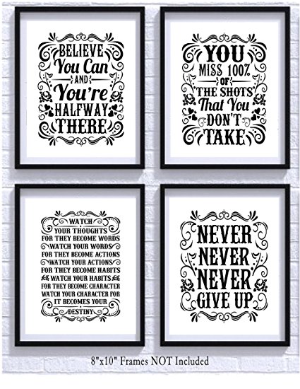 Other Inspirational Frames For Office Innovative On Other And Amazon Com Motivational Quotes Art Prints 4 Pack 29 Inspirational Frames For Office