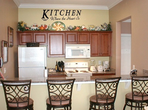 Kitchen Kitchen Decorating Ideas Incredible On Throughout Wall Decor Pictures For Walls 19 Kitchen Decorating Ideas