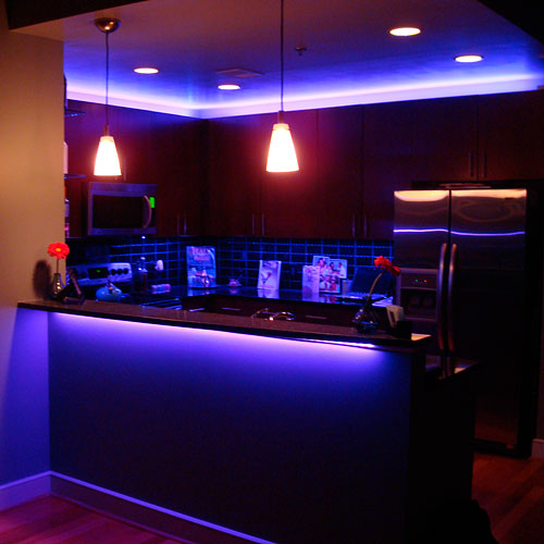  Kitchen Led Lighting Modest On RGB LED Using Strip Lights 19 Kitchen Led Lighting