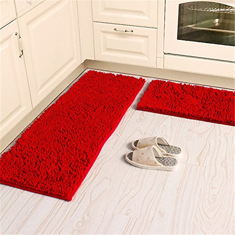  Kitchen Mats Interesting On Floor For Soft Microfiber Anti Slip Mat Shag Chenille Rug Bathroom 24 Kitchen Mats