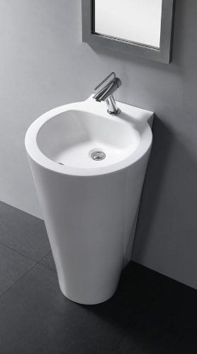  Modern Bathroom Pedestal Sink Contemporary On Amazon Com Durazza 20 1 Home Kitchen 13 Modern Bathroom Pedestal Sink