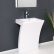 Modern Bathroom Pedestal Sink Contemporary On Throughout Fresca Quadro 22 5 Vanity White Awesome