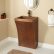 Bathroom Modern Bathroom Pedestal Sink On With Regard To Curved Hammered Copper 27 Modern Bathroom Pedestal Sink