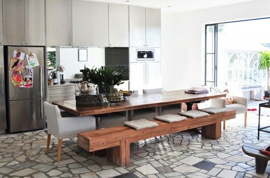 Kitchen Modern Kitchen Table With Bench On Dining Room Benchmodern 7 Modern Kitchen Table With Bench