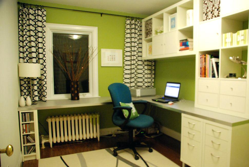 Office Office Color Scheme Ideas Magnificent On Within Paint Colors Home For Small Space With Green Wall 13 Office Color Scheme Ideas