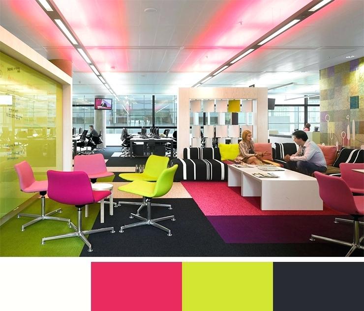 Office Office Color Scheme Ideas Modest On Intended Schemes For A Modern Coral Pink And Pewter Grey 25 Office Color Scheme Ideas