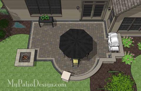 Home Patio Designs With Fire Pit Exquisite On Home Regard To Corner Design For 6 L Shaped Homes Mypatiodesign Com 26 Patio Designs With Fire Pit