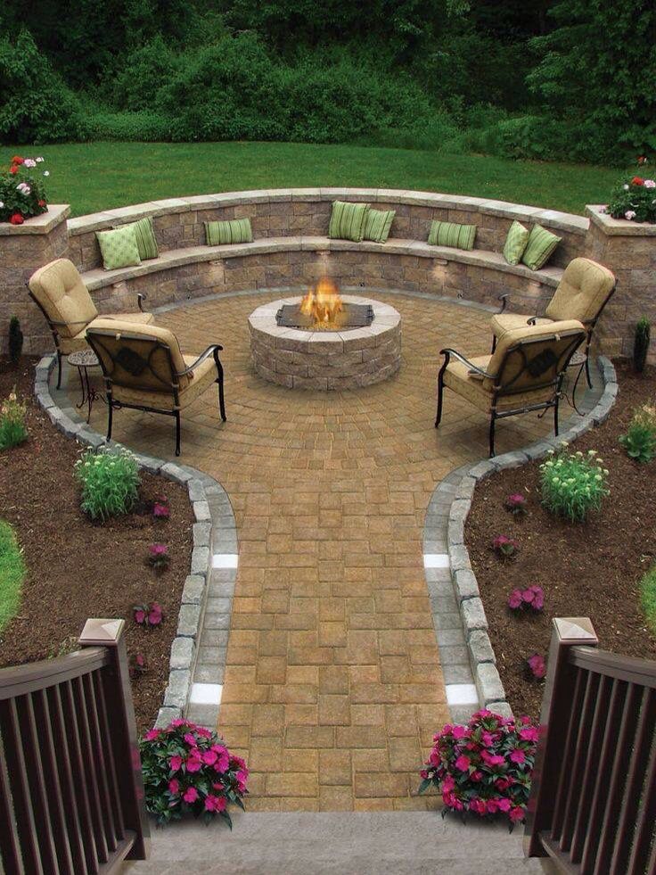 Home Patio Designs With Fire Pit Innovative On Home Within 836 Best Ideas Images Pinterest Garden Backyard 8 Patio Designs With Fire Pit