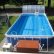 Rectangle Above Ground Pool Fine On Other Intended For Umbrella Modern Outdoor Decor With 4