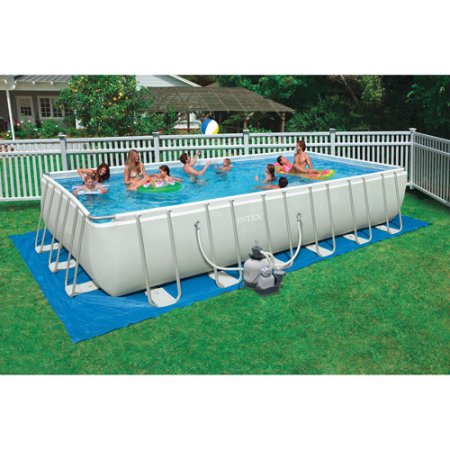 Other Rectangle Above Ground Pool Modest On Other Inside Intex 24 X 12 52 Ultra Frame Rectangular Swimming 6 Rectangle Above Ground Pool