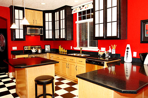 Kitchen Red Kitchen Wall Colors Contemporary On Intended For Paint That Go With House Plans Ideas 29 Red Kitchen Wall Colors