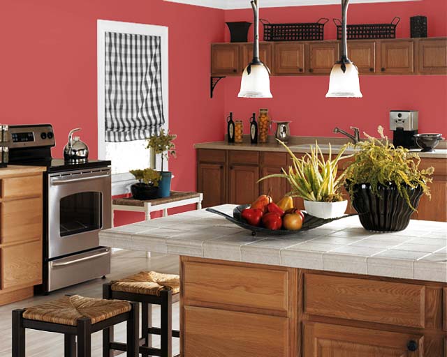 Kitchen Red Kitchen Wall Colors Simple On Regarding Country Wood Cabinets With Color Idea Home Design 9 Red Kitchen Wall Colors