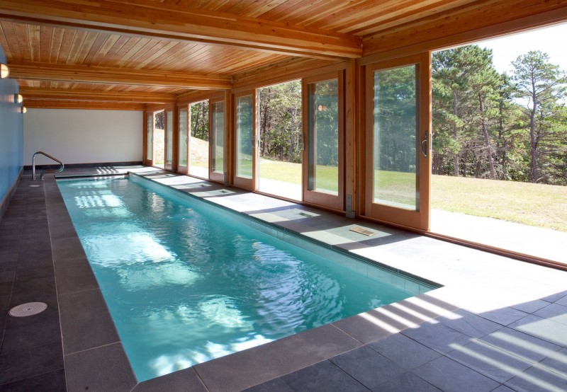 Other Residential Indoor Lap Pool Charming On Other In Cape Cod Modern House Addition By Hammer Architects 26 Residential Indoor Lap Pool