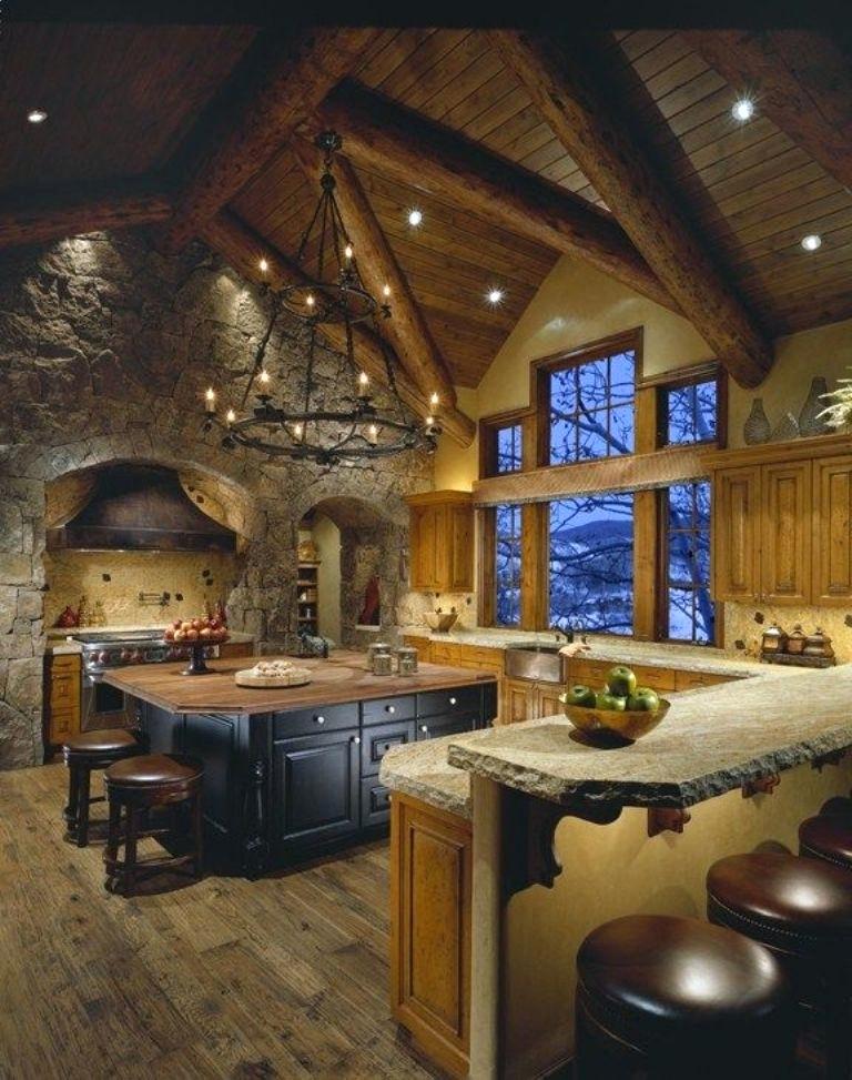  Rustic Country Kitchens Charming On Kitchen Within Musicyou Co 18 Rustic Country Kitchens