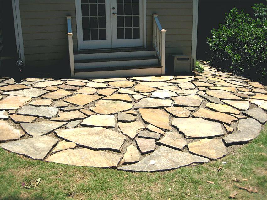  Square Flagstone Patio Nice On Floor Intended Idea Cost Or Per Foot 14 27 Square Flagstone Patio