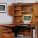 Interior Stunning Natural Brown Wooden Diy Corner Desk Wonderful On Interior Within Home Office Computer L Shaped Ergonomic 26 Stunning Natural Brown Wooden Diy Corner Desk