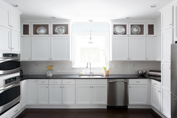  Tile Kitchen Countertops White Cabinets Charming On With Black Transitional 22 Tile Kitchen Countertops White Cabinets