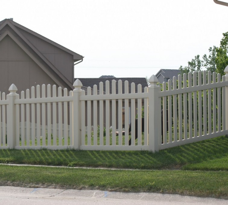 Home Vinyl Gothic Picket Fence Beautiful On Home Intended The American Company 11 Vinyl Gothic Picket Fence