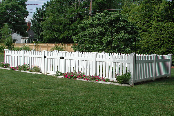 Home Vinyl Gothic Picket Fence Fine On Home Intended For Custom By Elyria 10 Vinyl Gothic Picket Fence